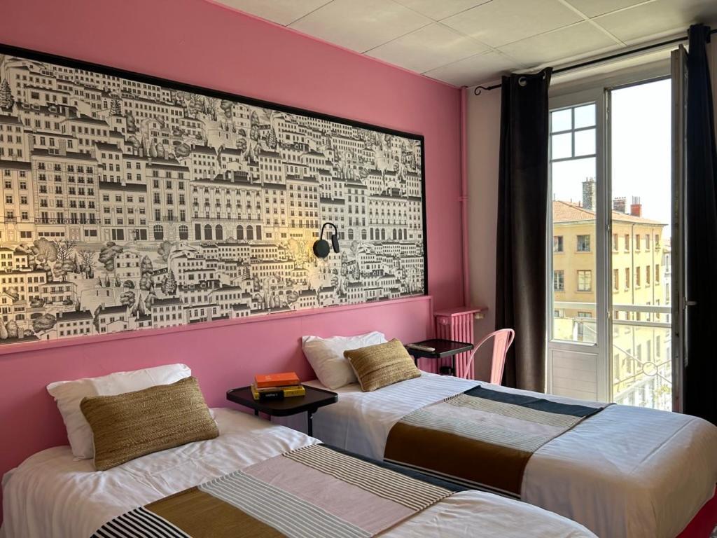 Hôtel de la Croix-Rousse Lião Exterior foto